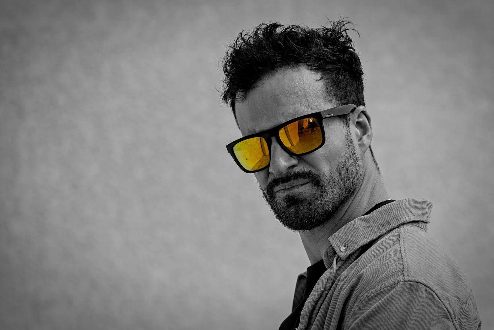 Portrait studio encadré
